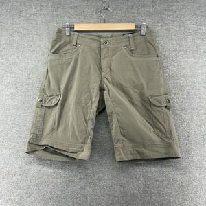 Kuhl Mountain Culture Cargo Shorts Women Size 8 Brown Hiking Outdoor